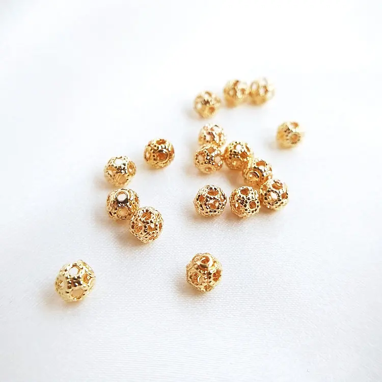 20PCS 4MM 14K Gold Color Plated Brass Hollow Flower Spacer Beads Bracelet Beads High Quality Jewelry Accessories
20PCS 4MM 14K Gold Color Plated Brass Hollow Flower Spacer Beads Bracelet Beads High Quality Jewelry Accessories