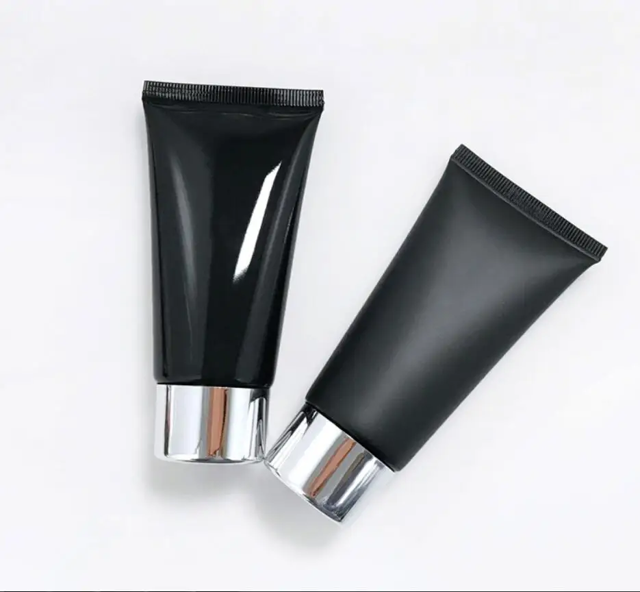 

50ml black soft tube mild wash butter hand cream anti-UV lotion emulsion serum essence hyaluronic cosmetic hose packing