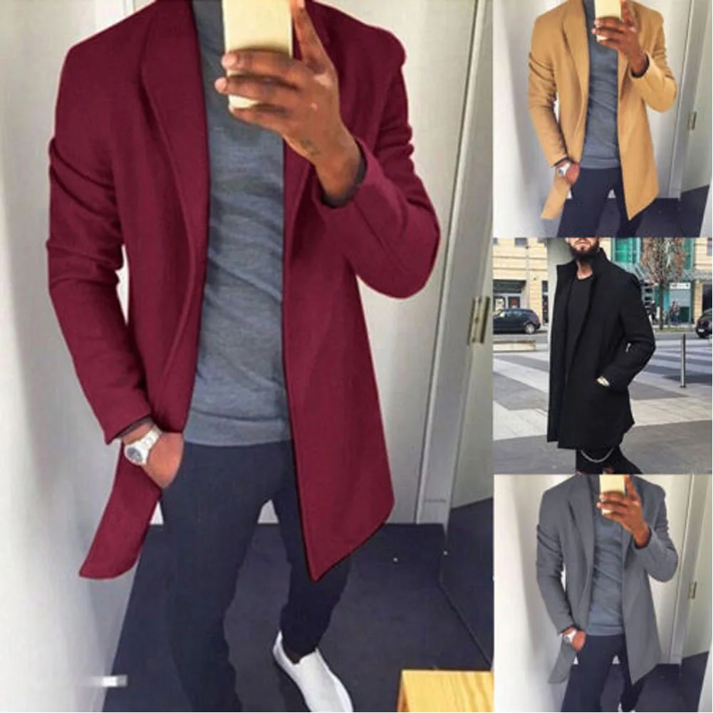 NEW Autumn Winter Men Casual Coat Thicken Woolen Trench Coat Business Male Solid Classic Overcoat Medium Long Length Jackets Top
NEW Autumn Winter Men Casual Coat Thicken Woolen Trench Coat Business Male Solid Classic Overcoat Medium Long Length Jackets Top