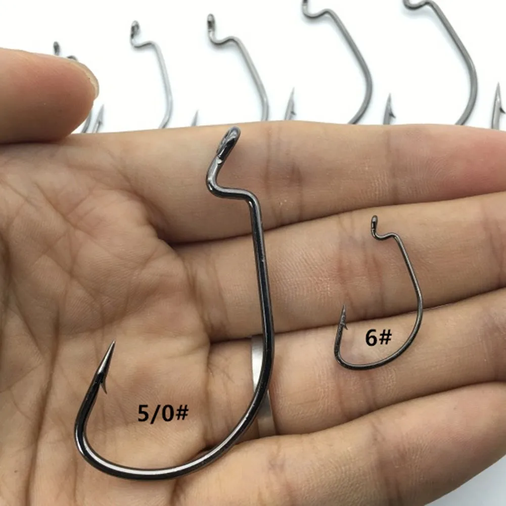 20/100pcs Wide Gap Worm Hook Fishing Jig Crank Bass Barbed Hook For Soft Lure Nickel Fish Bass Barbed Fishhook Carp Pesca
20/100pcs Wide Gap Worm Hook Fishing Jig Crank Bass Barbed Hook For Soft Lure Nickel Fish Bass Barbed Fishhook Carp Pesca