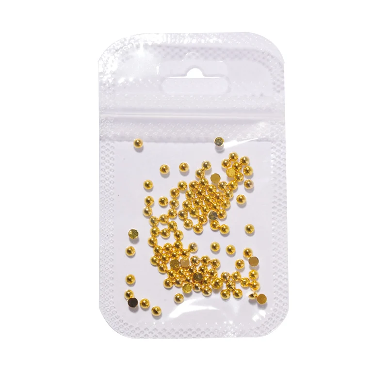 100PCS Gold Mini Caviar Beads 1mm/1.5mm/2mm/2.5mm/3mm Half Round Metal Nail Studs 3d Tiny Rivets Charm Nail Art Decorations
100PCS Gold Mini Caviar Beads 1mm/1.5mm/2mm/2.5mm/3mm Half Round Metal Nail Studs 3d Tiny Rivets Charm Nail Art Decorations