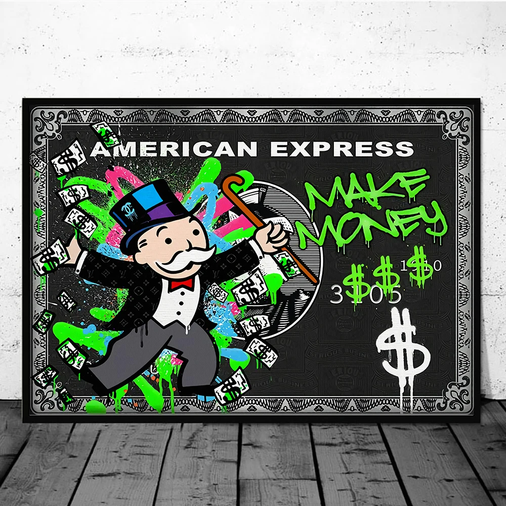 Graffiti Alec Monopoly Millionaire Money Street Art Poster Print Wall Picture For Kid Living Room Home Decor Canvas Painting
Graffiti Alec Monopoly Millionaire Money Street Art Poster Print Wall Picture For Kid Living Room Home Decor Canvas Painting