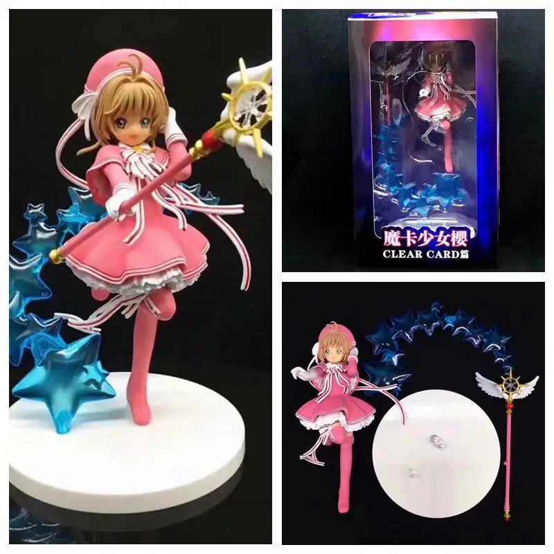 Cardcaptor Sakura KINOMOTO SAKURA Chapter Clear Card Figure PVC Doll Model Toys Car Decoration 19cm
Cardcaptor Sakura KINOMOTO SAKURA Chapter Clear Card Figure PVC Doll Model Toys Car Decoration 19cm