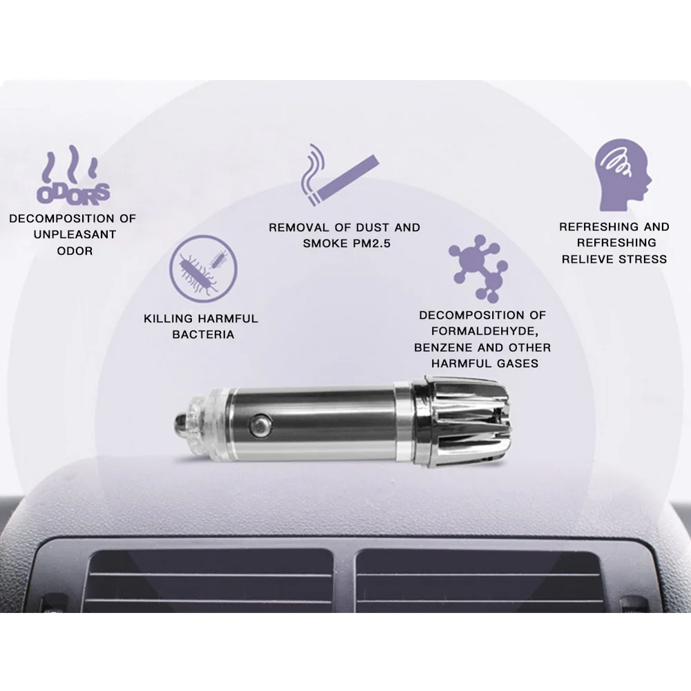 Mini Auto Car Fresh Air Ionic Purifier Oxygen Bar Ozone Ionizer Cleaner Vehicle Air Cleaner Negative Ion Air Purifier
Mini Auto Car Fresh Air Ionic Purifier Oxygen Bar Ozone Ionizer Cleaner Vehicle Air Cleaner Negative Ion Air Purifier
