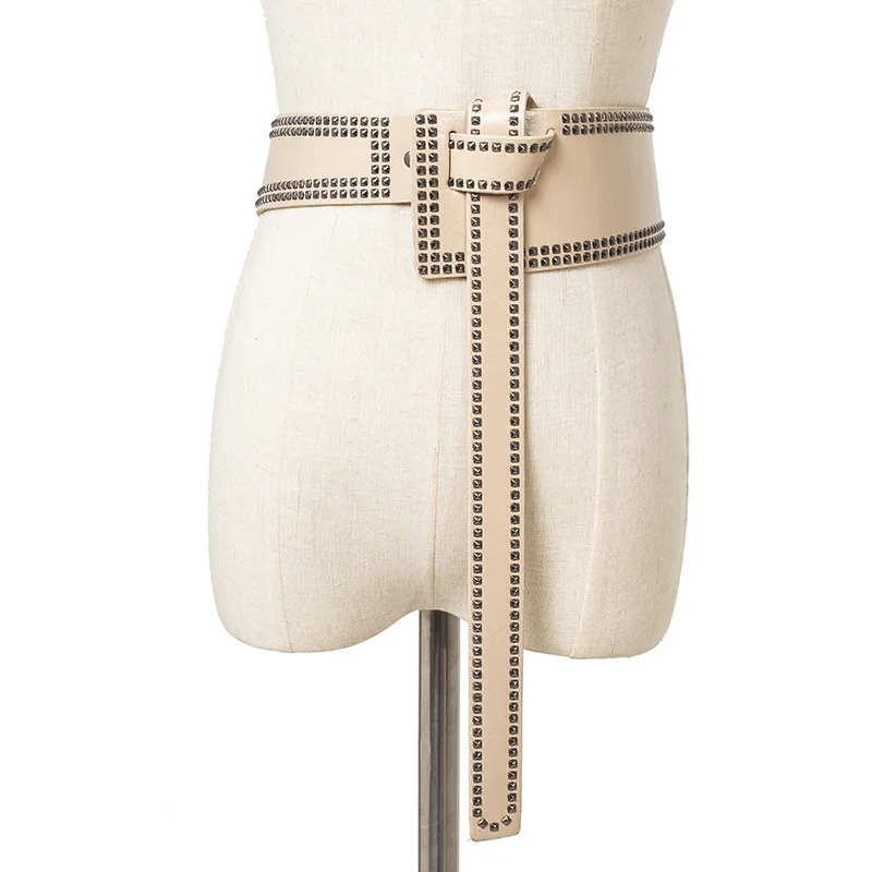 All-Match Retro Rivet Bright Leather Lace-up Belt Female Ornament Shirt Dress Elastic Wide Waist Seal Direct Sales 
All-Match Retro Rivet Bright Leather Lace-up Belt Female Ornament Shirt Dress Elastic Wide Waist Seal Direct Sales