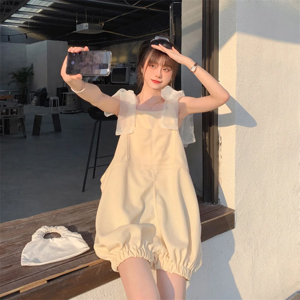 Ladies Jumpsuit Casual Work Clothes Sweet Lantern Shorts Korea And Japan Fashion 2021 Summer New Style
Ladies Jumpsuit Casual Work Clothes Sweet Lantern Shorts Korea And Japan Fashion 2021 Summer New Style