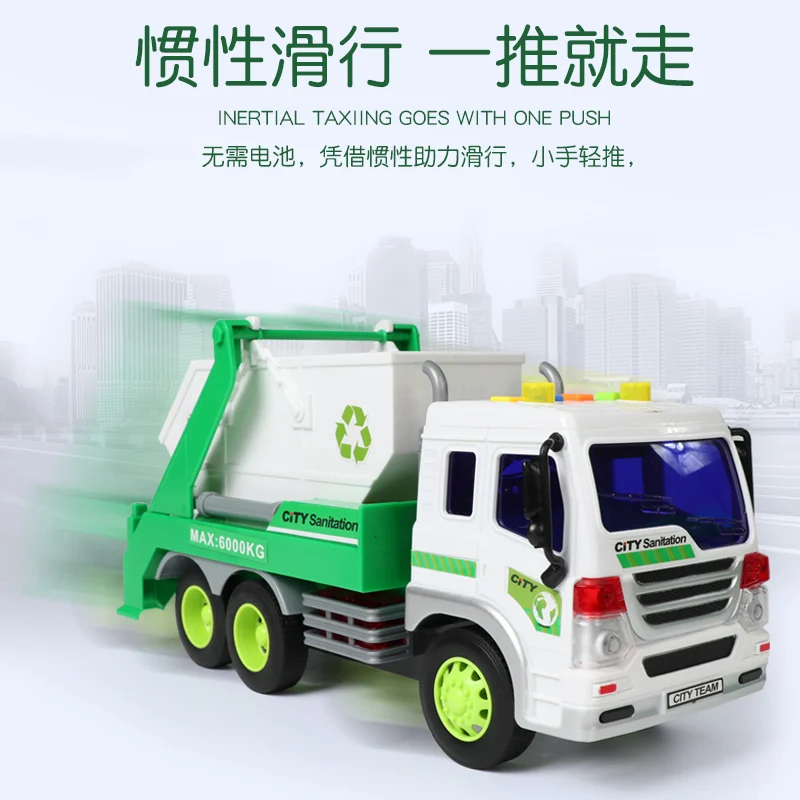 Large with LED Sound Garbage Truck Toys Model Transport Vehicle Kids Construction Vehicle Model Toys Boys Birthday Gift MM60WJ
Large with LED Sound Garbage Truck Toys Model Transport Vehicle Kids Construction Vehicle Model Toys Boys Birthday Gift MM60WJ