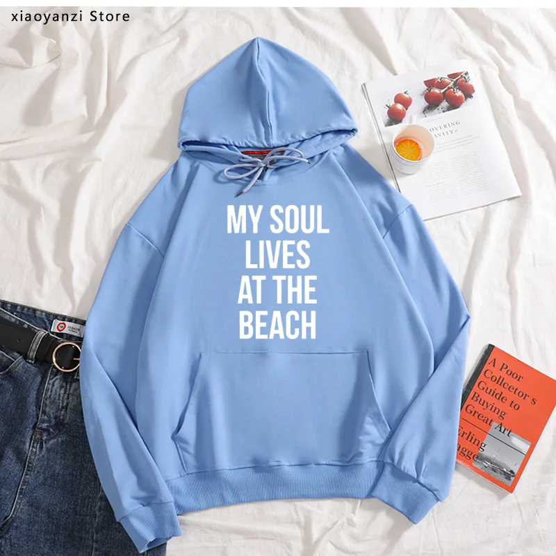 Женская хлопковая толстовка с принтом My Soul Lives At The Beach, повседневная забавная Толстовка для молодых девушек, модель 934, Новинка
Женская хлопковая толстовка с принтом My Soul Lives At The Beach, повседневная забавная Толстовка для молодых девушек, модель 934, Новинка