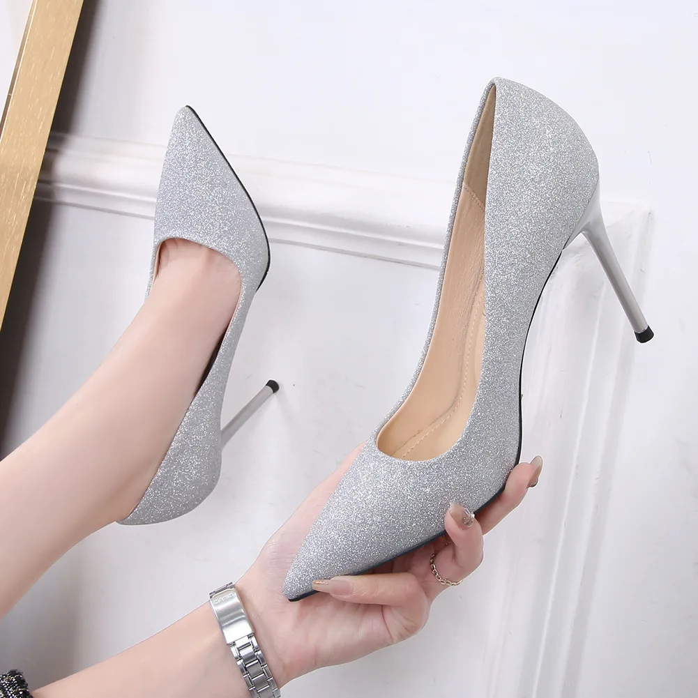 Odinokov Shoes Sequins Woman Pumps Gold Silver High Heels Shoes Women Wedding Shoes Stiletto Ladies Shoes Fashion Women Heels
Odinokov Shoes Sequins Woman Pumps Gold Silver High Heels Shoes Women Wedding Shoes Stiletto Ladies Shoes Fashion Women Heels