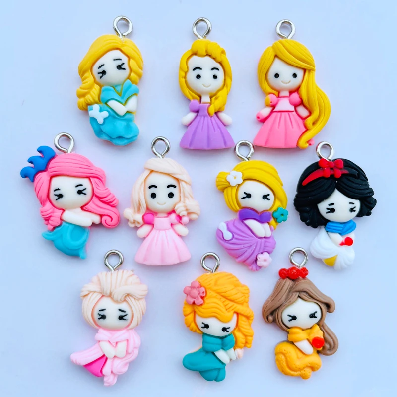 10 Lovely Cartoon Princess Series Resin Pendant Key Chain Pendant Necklace Pendant For DIY Decoration Accessories 022
10 Lovely Cartoon Princess Series Resin Pendant Key Chain Pendant Necklace Pendant For DIY Decoration Accessories 022