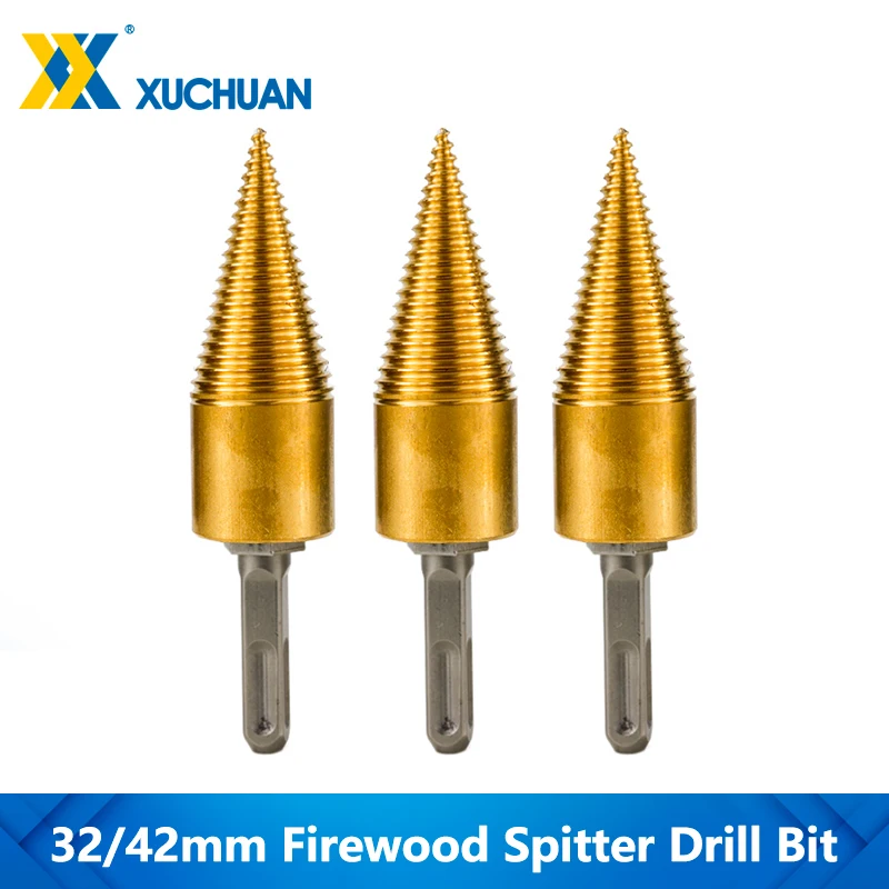 Firewood Splitter Machine Drill TiN Coating Round/Hex/Triangle Shank For Wood Cut Tool HSS Drilling Wood Split Cone Drill Bits
Firewood Splitter Machine Drill TiN Coating Round/Hex/Triangle Shank For Wood Cut Tool HSS Drilling Wood Split Cone Drill Bits