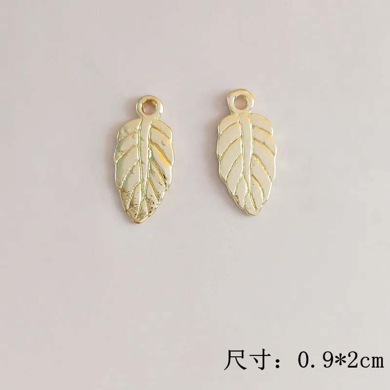 50pcs 9*20mm Gold Color Small Leaf Charm pendant for cloth/wedding hair Jewelry Findings for DIY Handmade Jewelry Making
50pcs 9*20mm Gold Color Small Leaf Charm pendant for cloth/wedding hair Jewelry Findings for DIY Handmade Jewelry Making