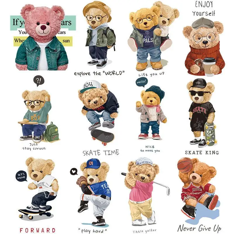 Thermo Stickers Patches On Clothes Iron On Transfers For Clothing Cool Bear Stickers Iron On Heat Transfer Patches Wholesale
Thermo Stickers Patches On Clothes Iron On Transfers For Clothing Cool Bear Stickers Iron On Heat Transfer Patches Wholesale