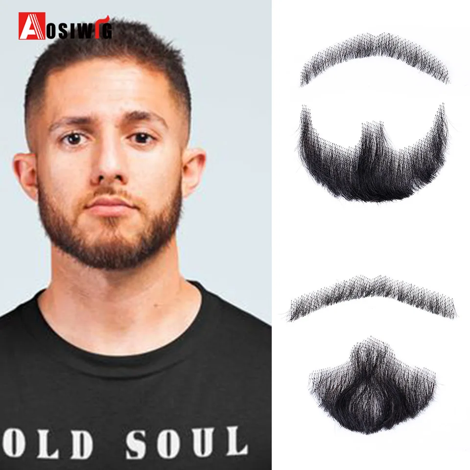 AOSIWIG 5 Style Weave Fake Beard Man Mustache Makeup For Film Television Makeup Synthetic Fake Hair
AOSIWIG 5 Style Weave Fake Beard Man Mustache Makeup For Film Television Makeup Synthetic Fake Hair