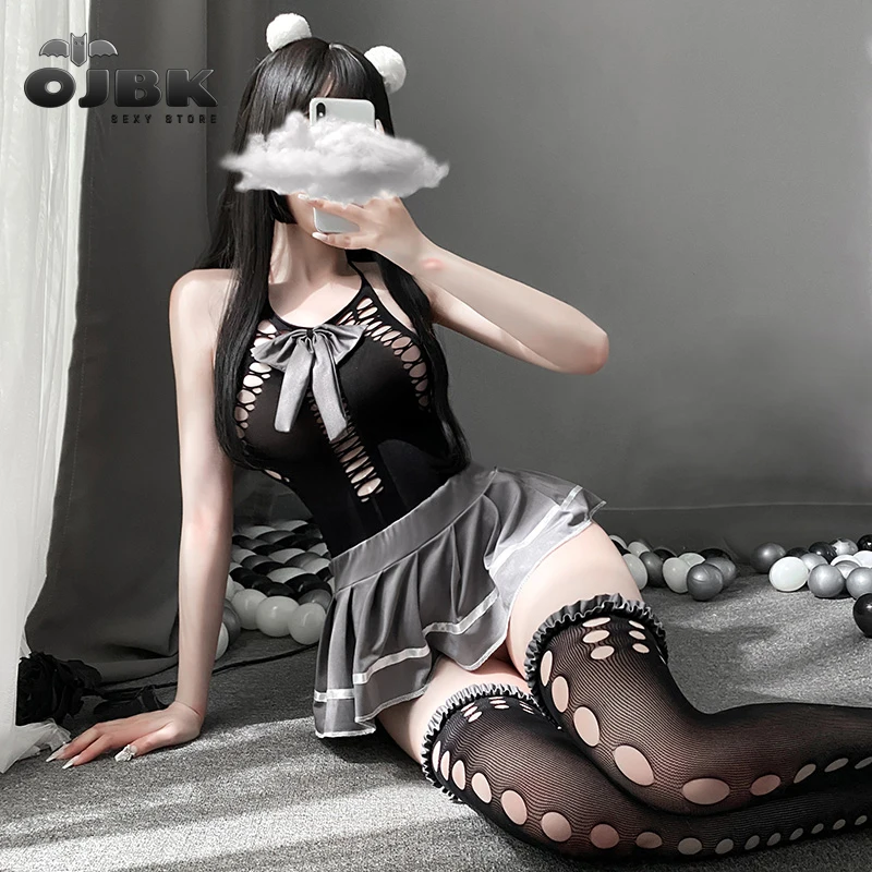 OJBK Exotic Costumes Sexy Schoolgirl Cosplay Outfit Kawaii Erotic Lingerie Anime Mini Skirt With Hollow Out Stockngs Underwear
OJBK Exotic Costumes Sexy Schoolgirl Cosplay Outfit Kawaii Erotic Lingerie Anime Mini Skirt With Hollow Out Stockngs Underwear