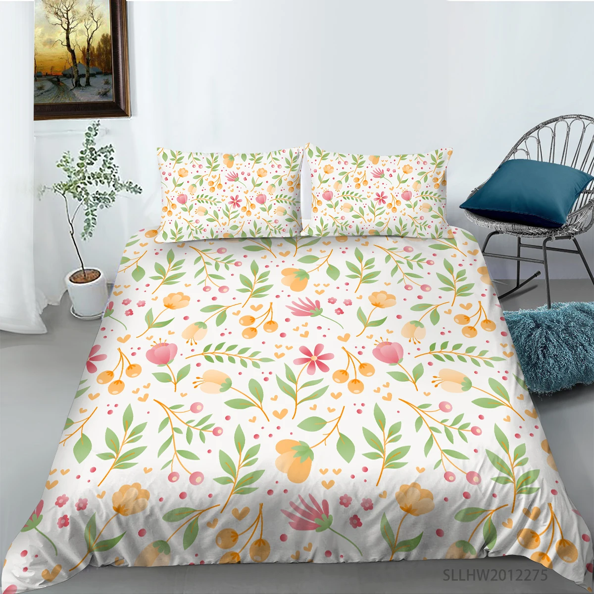 Flowers Printing Twin Queen King Single Double Size Customized Duvet Cover Sets Microfiber Bedding Set Nature Quilt Cover Set
Flowers Printing Twin Queen King Single Double Size Customized Duvet Cover Sets Microfiber Bedding Set Nature Quilt Cover Set
