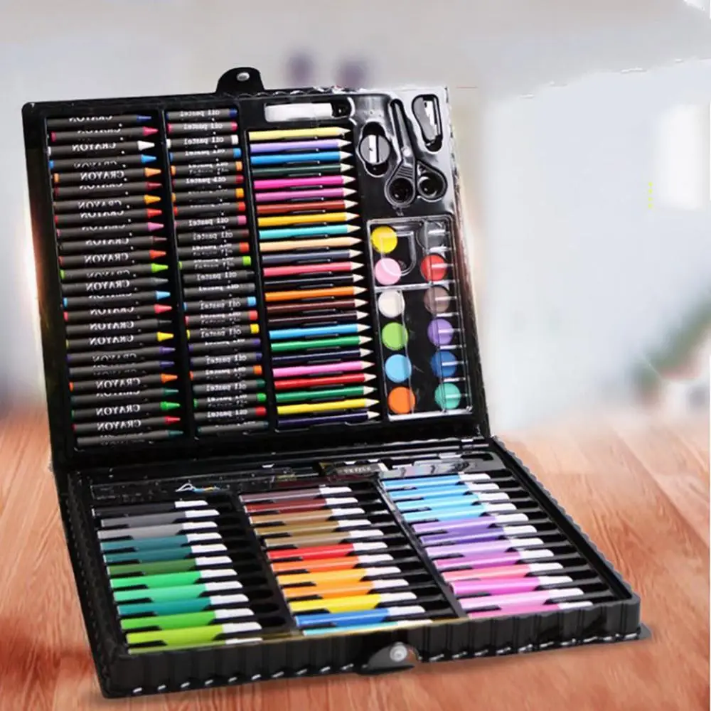 150Pcs Professional Color Pencil Child Drawing Set Painting Set Colored Pencils For Children-Colored Drawing Pencils Art Set
150Pcs Professional Color Pencil Child Drawing Set Painting Set Colored Pencils For Children-Colored Drawing Pencils Art Set