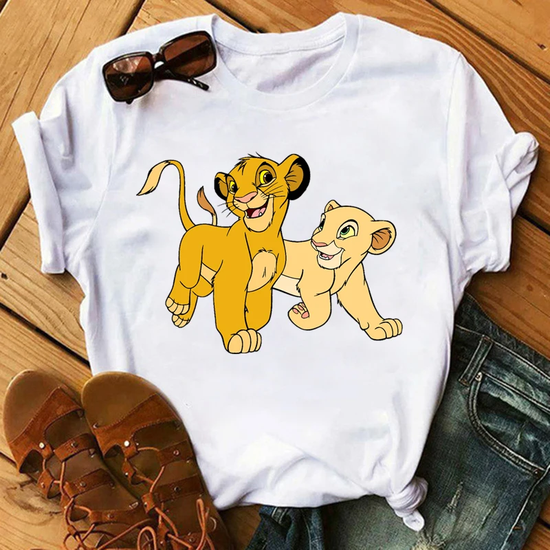 Female T-shirt Women's Harajuku Tshirts Lovely Lion King T Shirts Women Cartoon Printed Tee Shirts Short Sleeves Tees Shirt
Female T-shirt Women's Harajuku Tshirts Lovely Lion King T Shirts Women Cartoon Printed Tee Shirts Short Sleeves Tees Shirt