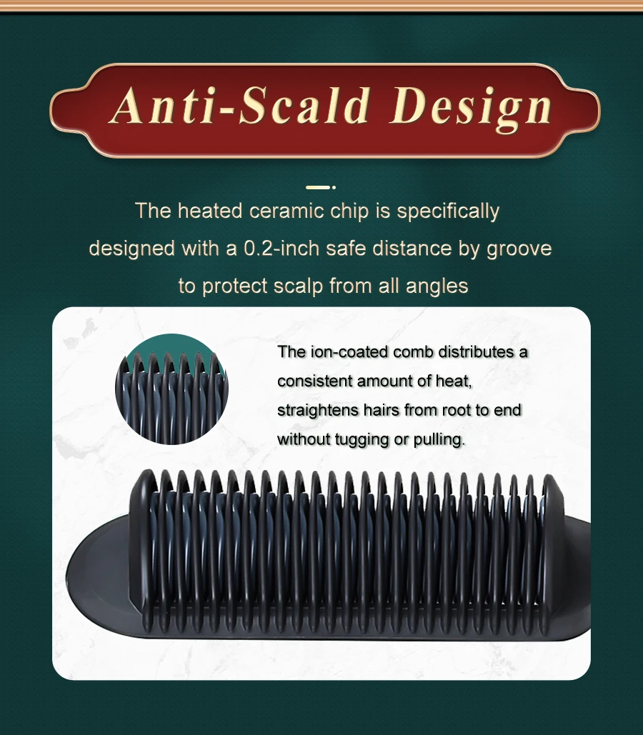 Newest Hair Straightener Brush 30s Fast PTC Heating 2 IN 1 Dropshipping Inoic Hair Styler Hot Comb Professional Flat Iron Brush
Newest Hair Straightener Brush 30s Fast PTC Heating 2 IN 1 Dropshipping Inoic Hair Styler Hot Comb Professional Flat Iron Brush