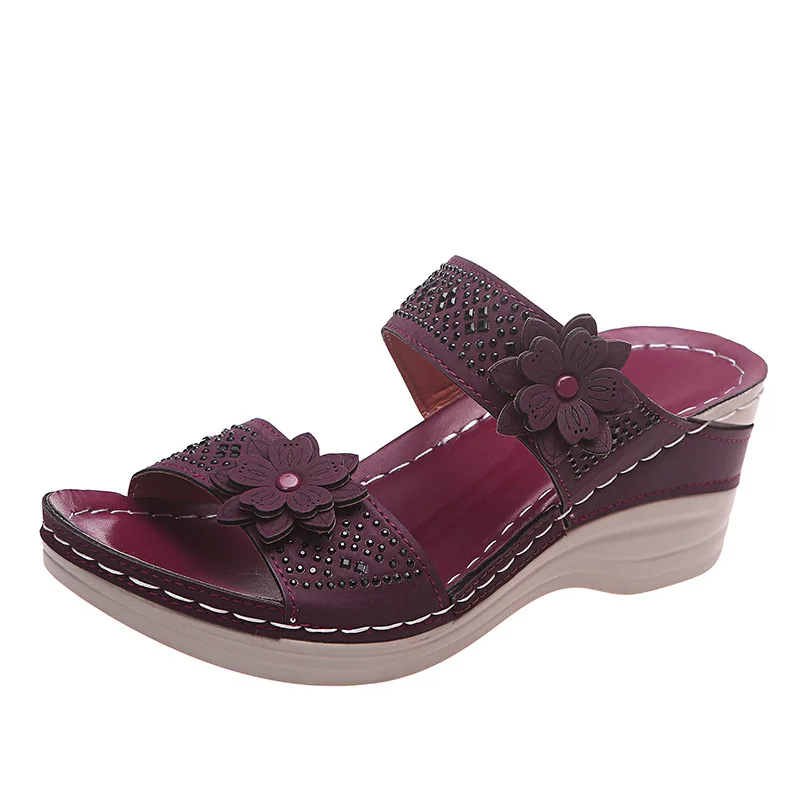 2021 Women's Wedge Heels Shoes Slippers Women Summer Comfortable Sandals Slip-on Flat Sandals Female Platform Sandalias Mujer
2021 Women's Wedge Heels Shoes Slippers Women Summer Comfortable Sandals Slip-on Flat Sandals Female Platform Sandalias Mujer