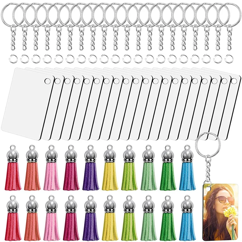 Sublimation Keychain Blank Rectangle, Blank Tassel Key Ring Suitable for DIY Office Label Art Craft Decoration
Sublimation Keychain Blank Rectangle, Blank Tassel Key Ring Suitable for DIY Office Label Art Craft Decoration