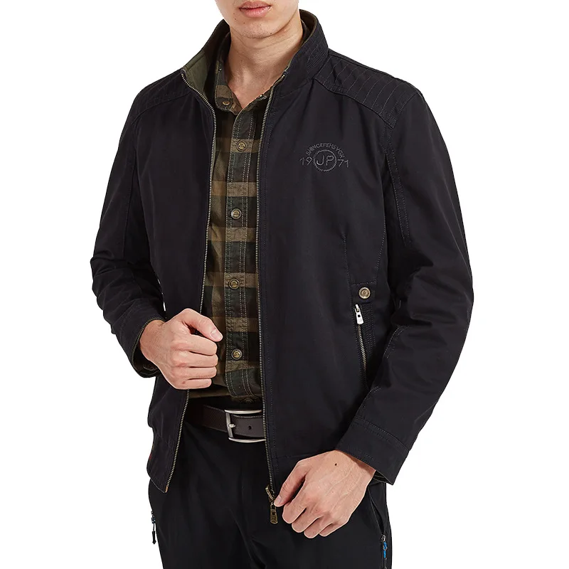 Autumn Jacket Men Double-sides Wear Military Jacket Casual Cotton Breathable Veste Homme Plus Size L-5XL Mens Jackets and Coats
Autumn Jacket Men Double-sides Wear Military Jacket Casual Cotton Breathable Veste Homme Plus Size L-5XL Mens Jackets and Coats