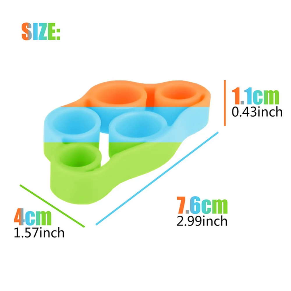 3Pcs Finger Hand Exerciser Strengthener Wrist Forearm Grip Trainer Resistance Band
3Pcs Finger Hand Exerciser Strengthener Wrist Forearm Grip Trainer Resistance Band