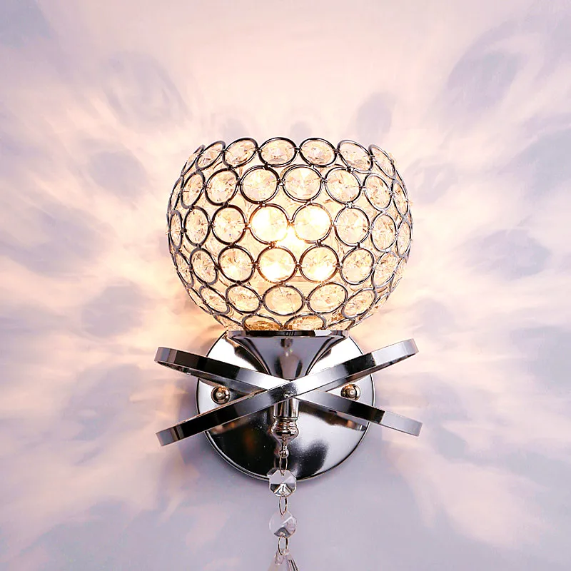 Modern Simple Silver Wall Lamp Bedroom Bedside Living Room Lamp Creative Ball Crystal Led Sconces Wall Bathroom Light
Modern Simple Silver Wall Lamp Bedroom Bedside Living Room Lamp Creative Ball Crystal Led Sconces Wall Bathroom Light
