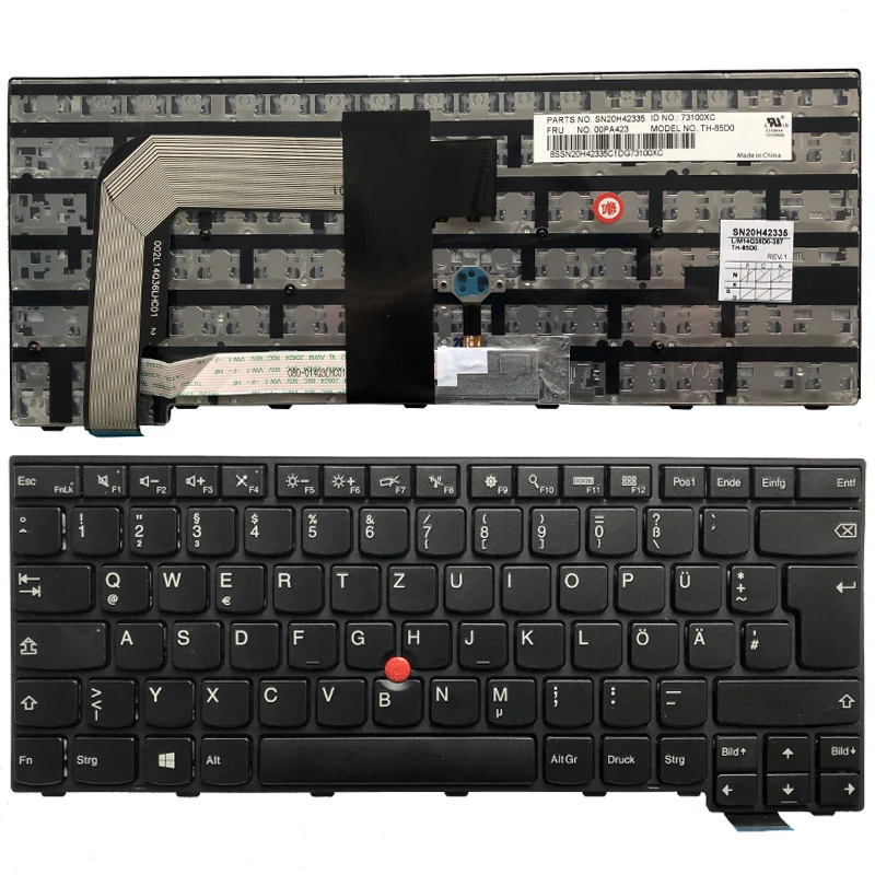 New German laptop Keyboard For for Lenovo Thinkpad T460S T470S GR black Keyboard No backlight SN20H42335 00PA423
New German laptop Keyboard For for Lenovo Thinkpad T460S T470S GR black Keyboard No backlight SN20H42335 00PA423