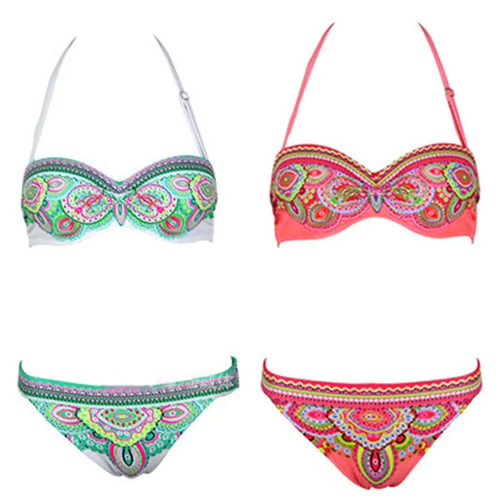 Women Summer Bohemian Swimwear Sexy Floral Print Swimsuit Bikini Bra Briefs Sets
Women Summer Bohemian Swimwear Sexy Floral Print Swimsuit Bikini Bra Briefs Sets