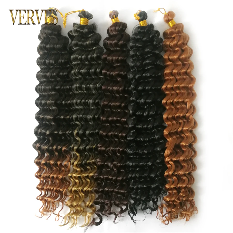 Synthetic Deep Wave Crochet Hair Braids Extensions Natural Curly 20 Inch Braiding Hair Ombre Black Brown 100g/Pcs Bulk Wave
Synthetic Deep Wave Crochet Hair Braids Extensions Natural Curly 20 Inch Braiding Hair Ombre Black Brown 100g/Pcs Bulk Wave