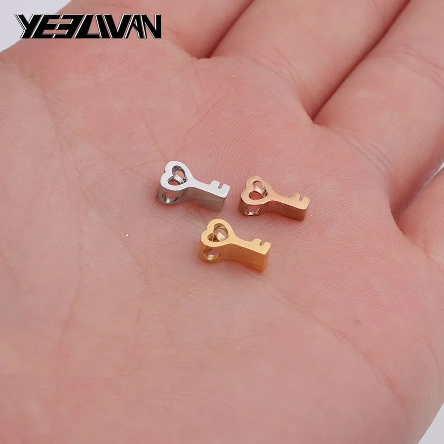 New Arrival Stainless steel Small Charms Pendant key Rose Gold Color 5*8 mm DIY Jewelry Making Charms Handmade Crafts Bracelet
New Arrival Stainless steel Small Charms Pendant key Rose Gold Color 5*8 mm DIY Jewelry Making Charms Handmade Crafts Bracelet