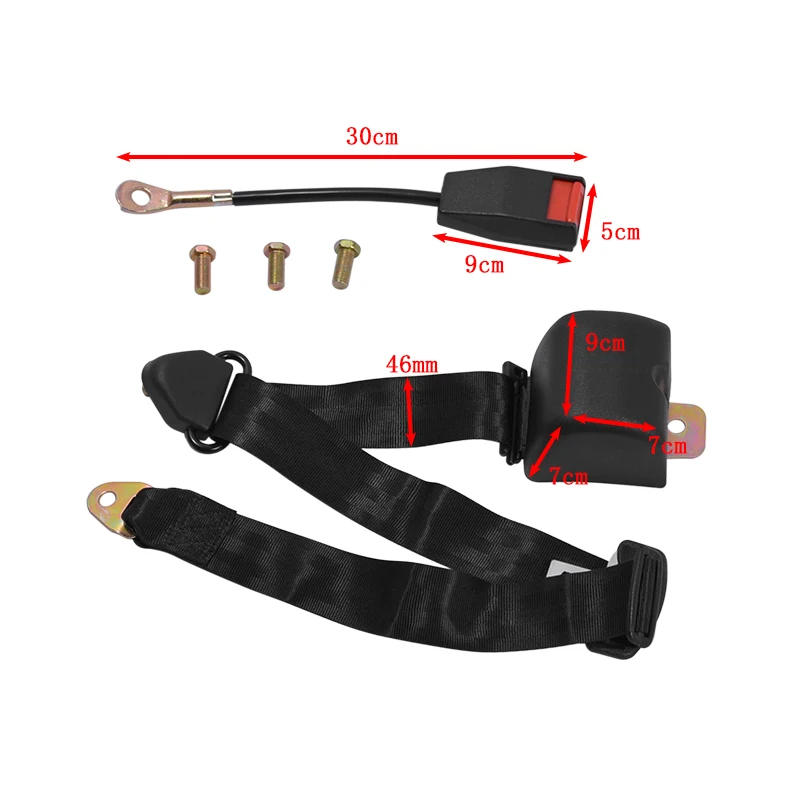 2X 3 Point Retractable AUTO Car Truck Bus Universal Black Van Auto-locking Seat Lap Adjustable Belt Auto Car Safety Accessories 
2X 3 Point Retractable AUTO Car Truck Bus Universal Black Van Auto-locking Seat Lap Adjustable Belt Auto Car Safety Accessories
