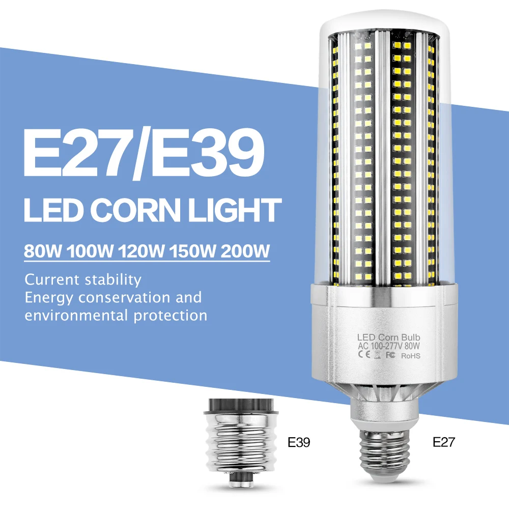 Home Bombillas LED AC85~220V E27 Fan Corn Lamp 80W 120W 150W 200W Commercial Lighting Warehouse Workshop Industrial Ceiling Bulb
Home Bombillas LED AC85~220V E27 Fan Corn Lamp 80W 120W 150W 200W Commercial Lighting Warehouse Workshop Industrial Ceiling Bulb