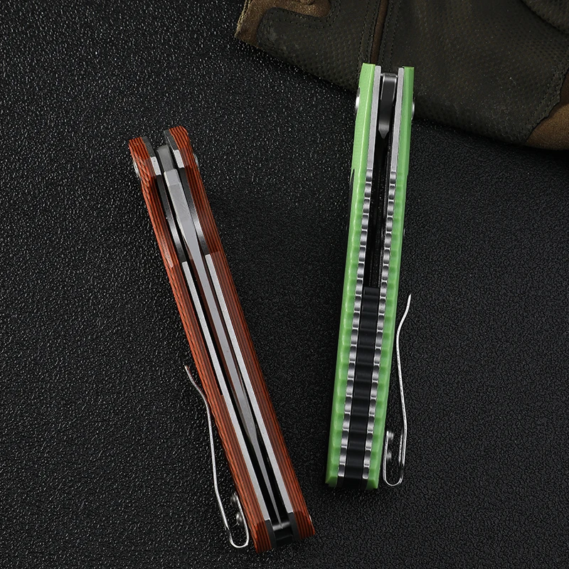 TwoSun D2 steel G10 handle pocket knife ball bearing camping survival hunting folding knives outdoor EDC tool TS81
TwoSun D2 steel G10 handle pocket knife ball bearing camping survival hunting folding knives outdoor EDC tool TS81