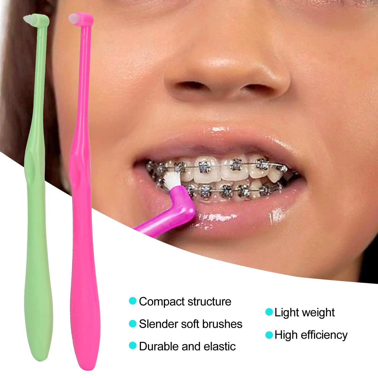 4pcs Orthodontic Dental Toothbrush Soft Small Head Floss Interdental Cleaners Toothbrush Correction Teeth Dental Oral Tooth Care
4pcs Orthodontic Dental Toothbrush Soft Small Head Floss Interdental Cleaners Toothbrush Correction Teeth Dental Oral Tooth Care