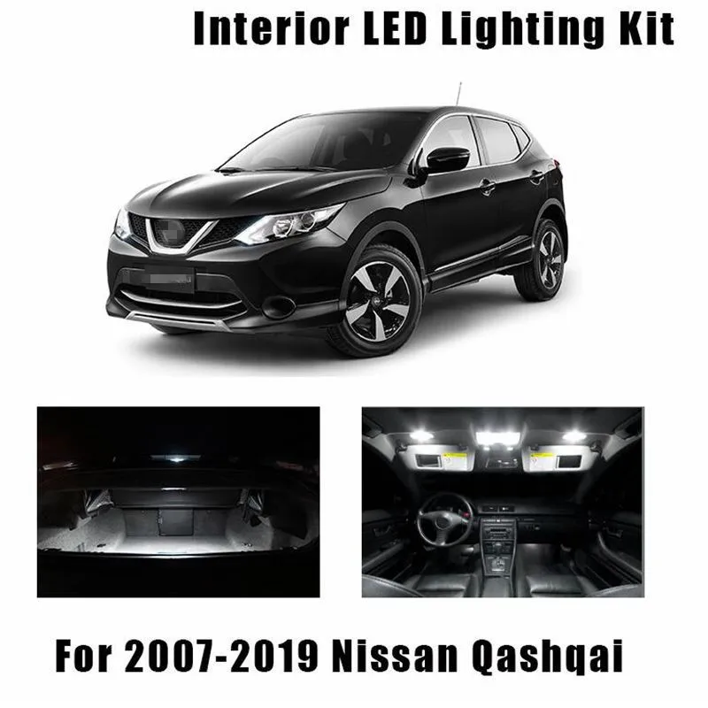 11 Bulbs White Car Canbus LED Interior Reading Map Light Kit For 2007-2018 2019 Nissan Qashqai J10 J11 Dome Trunk License Lamp
11 Bulbs White Car Canbus LED Interior Reading Map Light Kit For 2007-2018 2019 Nissan Qashqai J10 J11 Dome Trunk License Lamp