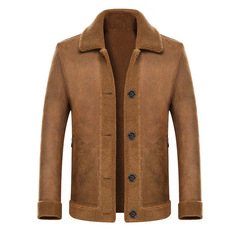 New Boutique Wool Blends Jacket Men British Style Fleece Coat Winter Suede Jacket Male Wool Overcoat High quality
New Boutique Wool Blends Jacket Men British Style Fleece Coat Winter Suede Jacket Male Wool Overcoat High quality