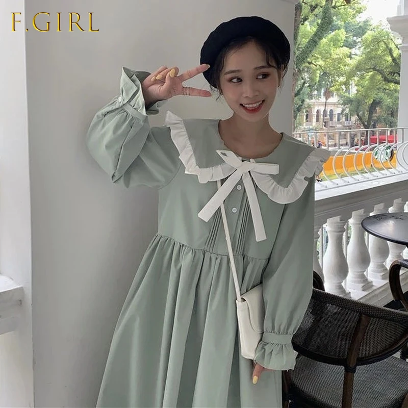Kawaii Peter Pan Collar Ruffle Lolita Dresses for Women 2021 Soft Girl Long Sleeve Midi Dress Korean Student Clothes Alt
Kawaii Peter Pan Collar Ruffle Lolita Dresses for Women 2021 Soft Girl Long Sleeve Midi Dress Korean Student Clothes Alt