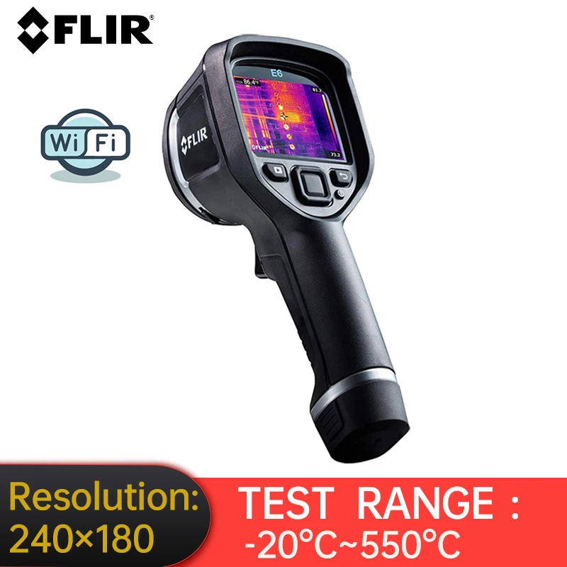 FLIR E6-XT Handheld Thermal Imager 3 Inch Display with Extended Temperature Range MSX Image Enhancement Technology
FLIR E6-XT Handheld Thermal Imager 3 Inch Display with Extended Temperature Range MSX Image Enhancement Technology