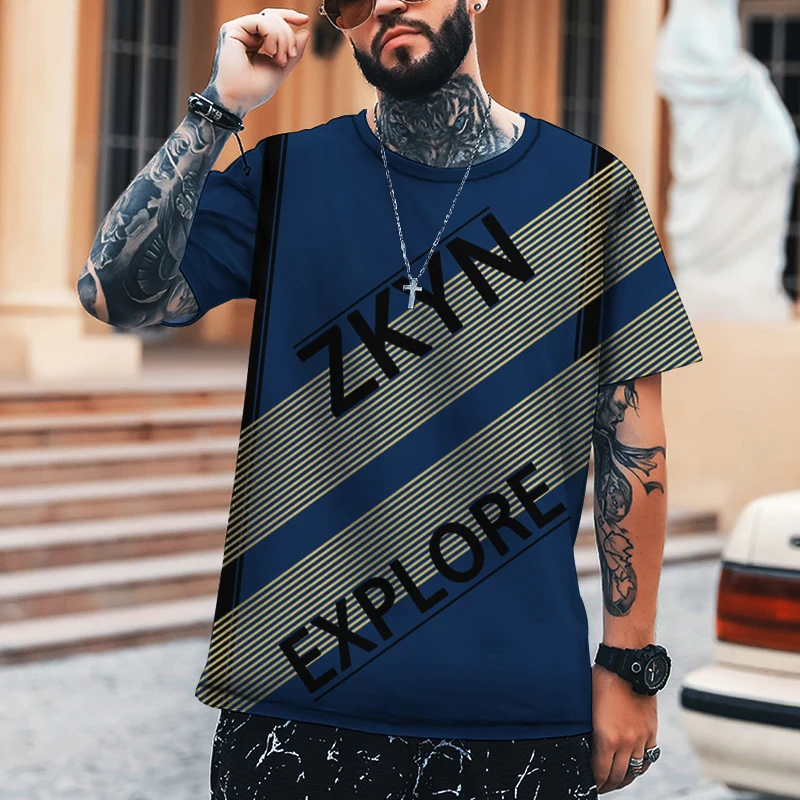 ZKYN Brand Design Simple Style Letter Stitching Men's Shirt T-shirt Oversized Short-sleeved Sports Fashion Men's T-shirt
ZKYN Brand Design Simple Style Letter Stitching Men's Shirt T-shirt Oversized Short-sleeved Sports Fashion Men's T-shirt