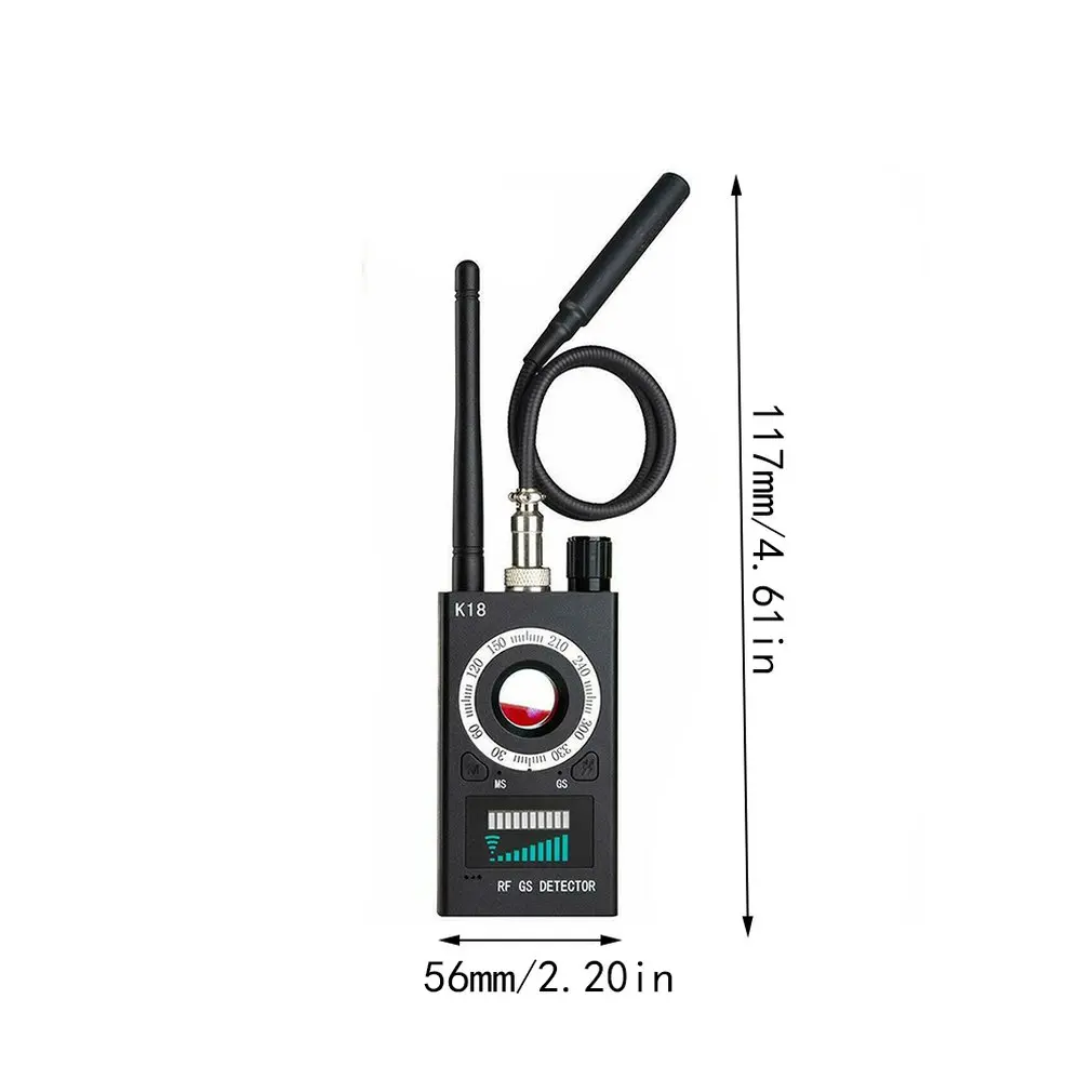 1MHz-6.5GHz K18 Multi-function Anti-spy Detector Camera GSM Audio Bug Finder GPS Signal lens RF Tracker Detect Wireless Products
1MHz-6.5GHz K18 Multi-function Anti-spy Detector Camera GSM Audio Bug Finder GPS Signal lens RF Tracker Detect Wireless Products