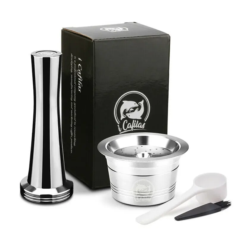Reusable Filter Coffee Capsule Pods Tamper Maker Kit 304 Stainless Steel For Caffitaly Kfee Machine
Reusable Filter Coffee Capsule Pods Tamper Maker Kit 304 Stainless Steel For Caffitaly Kfee Machine