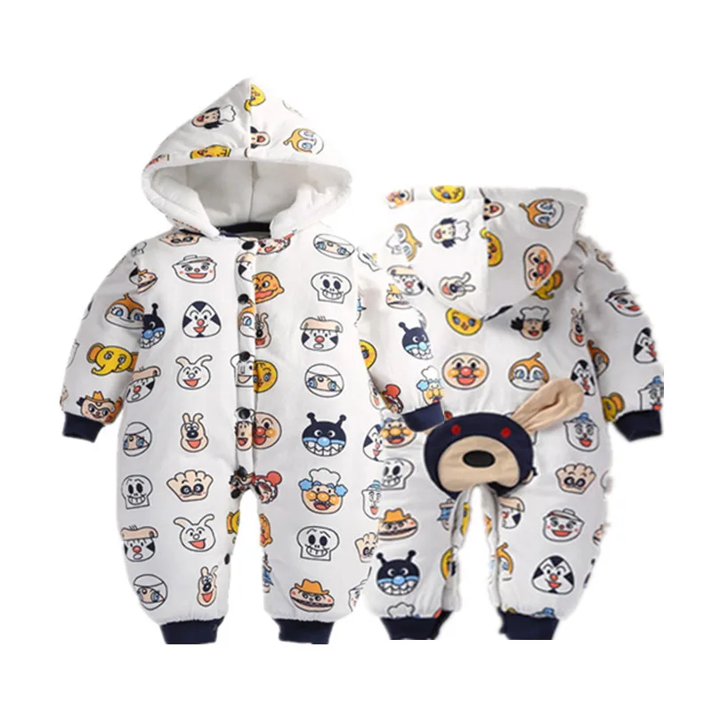 Зимняя хлопковая детская одежда, стеганый теплый цельный комбинезон с капюшоном для маленьких девочек с мультяшным рисунком
Зимняя хлопковая детская одежда, стеганый теплый цельный комбинезон с капюшоном для маленьких девочек с мультяшным рисунком