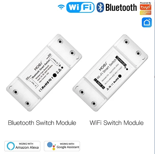 Mouehouse DIY Bluetooth Wi-Fi Smart Light Switch Timer Smart Life APP Wireless Remote Control Works with Alexa Google Home
Mouehouse DIY Bluetooth Wi-Fi Smart Light Switch Timer Smart Life APP Wireless Remote Control Works with Alexa Google Home