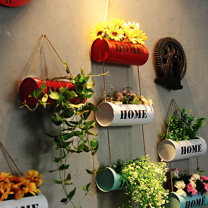 Retro iron flower bucket Hanging Flower Pots Holder industrial style decoration Plants Hanger Home/Coffee shop Wall Decorations
Retro iron flower bucket Hanging Flower Pots Holder industrial style decoration Plants Hanger Home/Coffee shop Wall Decorations