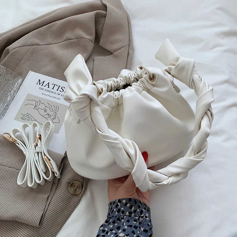 Summer New Styles Round Bottom Drawstring Opening Sweet Women's Bags Woven Portable Bucket Messenger Shoulder Underarm Handbag
Summer New Styles Round Bottom Drawstring Opening Sweet Women's Bags Woven Portable Bucket Messenger Shoulder Underarm Handbag