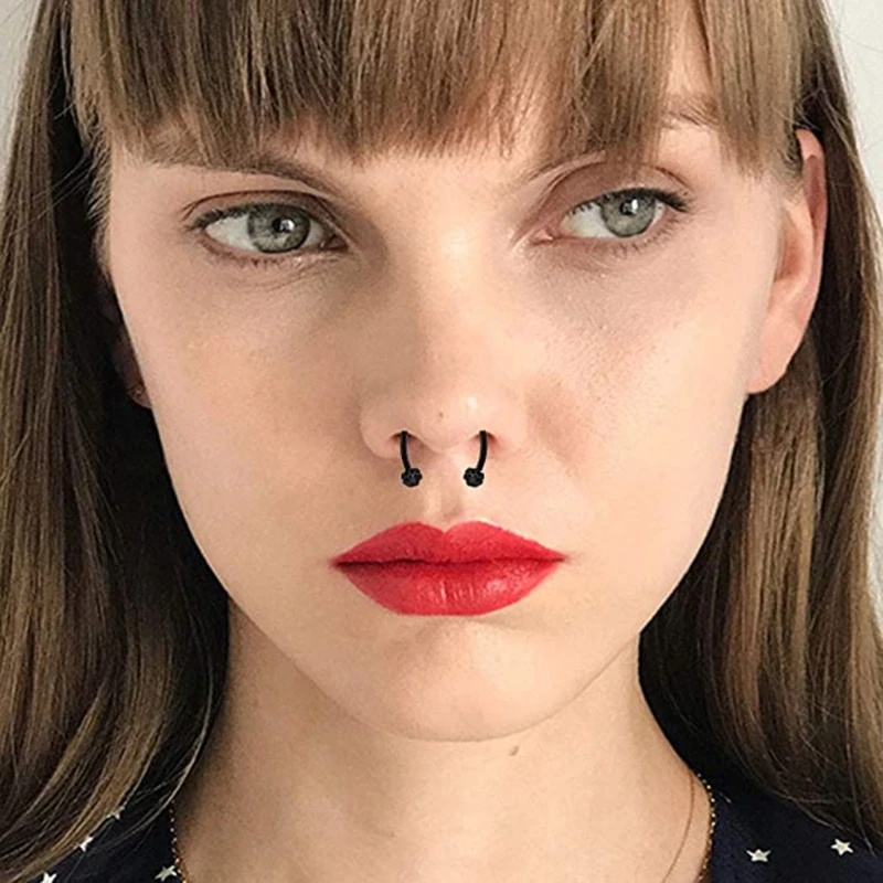 5 Pcs Fake Septum Piercing Magnetic Horseshoe Nose Ring Non Piercing Clip Stainless Steel Reusable Crystal Nose Hoop Gifts
5 Pcs Fake Septum Piercing Magnetic Horseshoe Nose Ring Non Piercing Clip Stainless Steel Reusable Crystal Nose Hoop Gifts