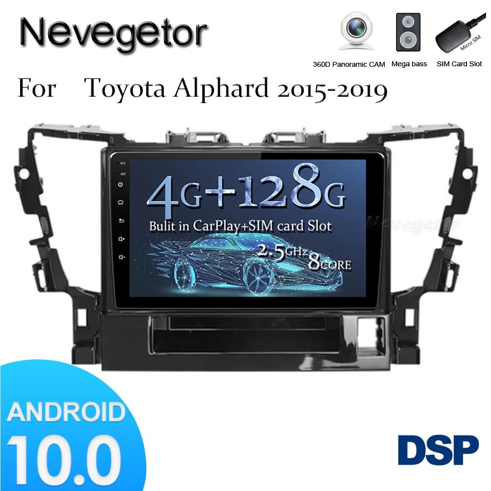 Автомагнитола на Android 10,0 для Toyota Alphard 2015-2019, мультимедийный видеоплеер с GPS-навигацией, без DVD, 2 Din, Восьмиядерный DSP
Автомагнитола на Android 10,0 для Toyota Alphard 2015-2019, мультимедийный видеоплеер с GPS-навигацией, без DVD, 2 Din, Восьмиядерный DSP