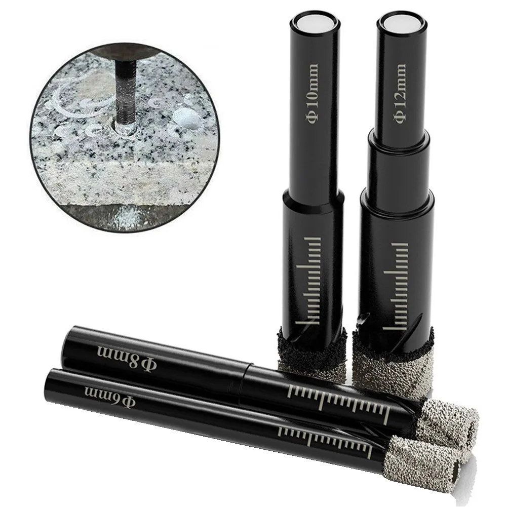 6/8/10/12mm Diamond Tile Dry Drill Bit Hole Saw Cut For Porcelain Tile Glass Marble Ceramics Home Power Tools Accessories
6/8/10/12mm Diamond Tile Dry Drill Bit Hole Saw Cut For Porcelain Tile Glass Marble Ceramics Home Power Tools Accessories